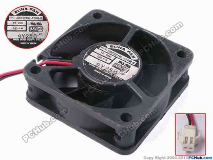 78384 ELINA FAN HDF5216L-12HB-5 Server - Square Fan sq50x50x16, w65x2x2, 12V 0.14A ELINA FAN HDF5216L-12HB-5 Server - Square Fan 