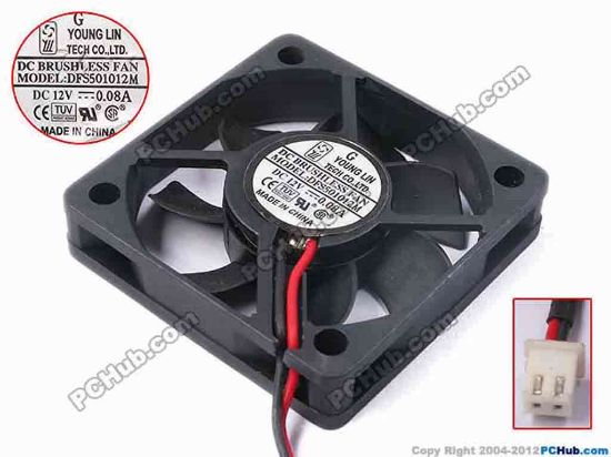 78386 Young Lin DFS501012M Server - Square Fan sq50x50x10, w150x2x2, 12V 0.08A Young Lin DFS501012M Server - Square Fan &nbsp;&nbsp;&nbsp;&nbsp;&nbsp;&nbsp;&nbsp;&nbsp;