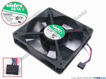 78748 Nidec C32790-58A Server - Square Fan sq120x120x25, w65x3x4, 12V 0.52A Nidec C32790-58A Server - Square Fan 