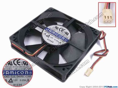 78750 Other Brands Jamicon Server - Square Fan sq120x120x25, w505x3x3, 12V 0.25A Other Brands Jamicon Server - Square Fan 