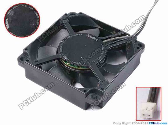 78762 Nidec D05U-12TS1 Server - Square Fan 01, sq50x50x12, w85x2x2, 12V 0.05A Nidec D05U-12TS1 Server - Square Fan 