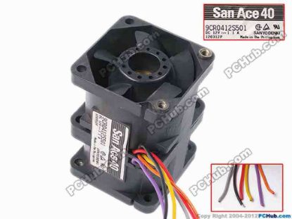 78794 Sanyo Denki 9CR0412S501 Server - Square Fan sq40x56, w270x6, 12V 1.1A Sanyo Denki 9CR0412S501 Server - Square Fan 