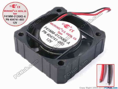 78823 Other Brands MICRONEL Server - Square Fan 404741-003, sq40x12, w35x2, 12V  Other Brands MICRONEL Server - Square Fan 