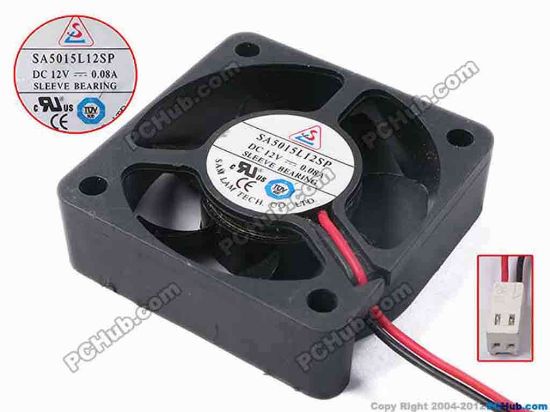 78825 SAM LAM SA5015L12SP Server - Square Fan sq50x50x15, w50x2x2, 12V 0.08A SAM LAM SA5015L12SP Server - Square Fan 