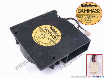 78855 Nidec D12F-24PLC11 Server - Blower Fan bw120x120x32, w185x2x2, 24V 0.4A Nidec D12F-24PLC11 Server - Blower Fan 