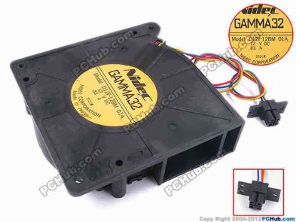 78857 Nidec D12F-12BM Server - Blower Fan 01A, bw120x120x32, w295x3x4, 12V 0.83A Nidec D12F-12BM Server - Blower Fan 