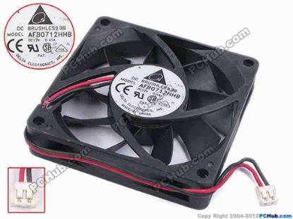 78878 Delta Electronics AFB0712HHB Server - Square Fan sq70x70x15, w125x2x2, 12V 0.45A Delta Electronics AFB0712HHB Server - Square Fan 