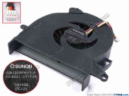 79057 SUNON GB1209PHV1-A Server - Blower Fan B4322.13.V1.F.GN, bw85x81x16, w20x4x4, 12V SUNON GB1209PHV1-A Server - Blower Fan