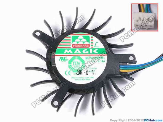 79070 Protechnic Magic MGT5012XB-W10 Server - Frameless / GPU Fan 1, 12V 0.19A, W115x4x4, D45xC39, Blower Blower Protechnic Magic MGT5012XB-W10 Server - Frameless / GPU Fan 