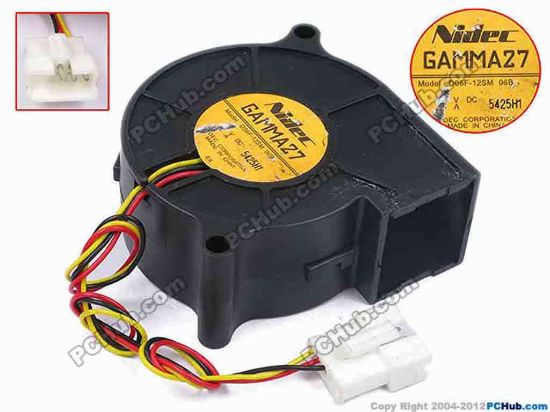 79105 Nidec D06F-12SM Server - Blower Fan 06B, bw58x58x25, w200x3x5, 12V 0.1A Nidec D06F-12SM Server - Blower Fan 