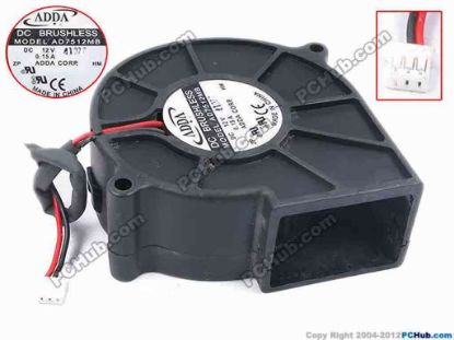 79142 ADDA AD7512MB Server - Blower Fan bw75x75x30, w105x2x3, 12V 0.15A ADDA AD7512MB Server - Blower Fan 