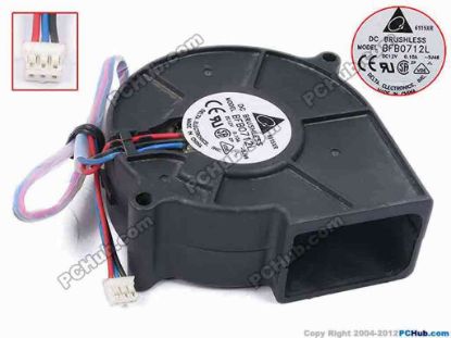 79147 Delta Electronics BFB0712L Server - Blower Fan -5J46, bw75x75x30, w310x3x3, 12V 0.10A Delta Electronics BFB0712L Server - Blower Fan