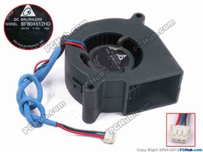 79247 Delta Electronics BFB04512HD Server - Blower Fan -R00, bw45x45x20, w210x3x3, 12V 0.15A Delta Electronics BFB04512HD Server - Blower Fan 