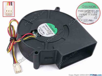 79260 SUNON PMB1297PYB1-AY Server - Blower Fan (2).F.GN, bw97x94x33, w300x3x3, 12V 8.6W SUNON PMB1297PYB1-AY Server - Blower Fan