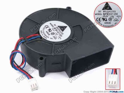 79331 Delta Electronics BFB1012H Server - Blower Fan -SZ74, bw98x95x32, w120x3x3, 12V 1.2A Delta Electronics BFB1012H Server - Blower Fan 