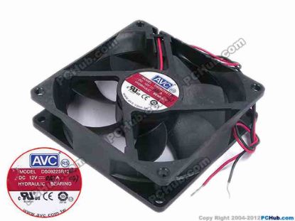 79465 AVC DS09225R12H Server - Square Fan 047, sq92x92x25, w270x2, 12V 0.41A AVC DS09225R12H Server - Square Fan 