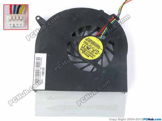 79529 Forcecon DFS531405MC0T Cooling Fan  F9Q5, w140x4x4, 5V 0.50A, Bare fan Forcecon DFS531405MC0T Cooling Fan  