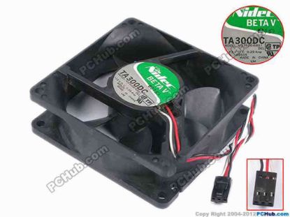 79675 Nidec M33406-68G1 Server - Square Fan DEL, sq80x80x25, w130x3x3, 12V 0.29A Nidec M33406-68G1 Server - Square Fan 
