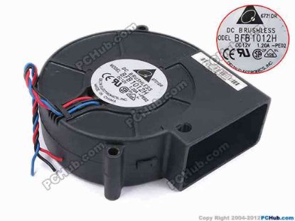 79879 Delta Electronics BFB1012H Server - Blower Fan -PE02, bw97x94x33, w90x3, 12V 1.2A Delta Electronics BFB1012H Server - Blower Fan