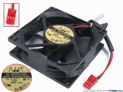 80054 ADDA AD0824LB-A70GL Server - Square Fan sq80x80x25, w165x2x3, 24V 0.09A ADDA AD0824LB-A70GL Server - Square Fan 
