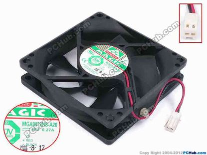 80112 Protechnic Magic MGA8012HS-A20 Server - Square Fan sq80x80x20, w80x2x2, 12V 0.27A  Protechnic Magic MGA8012HS-A20 Server - Square Fan 