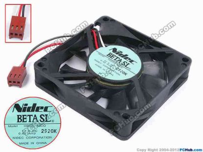 80245 Nidec H35017-58CQ Server - Square Fan sq70x70x15, w60x3x3, 12V 0.43A Nidec H35017-58CQ Server - Square Fan 