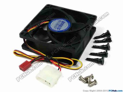 80406 PcCooler Fan Cooler- Auxiliary fan F-82 PcCooler Fan Cooler- Auxiliary fan <span class="span11" id="ctl00_ContentPlaceHolder1_ItemDesc1_lblItemDescription"><span class="span11" id="ctl00_ContentPlaceHolder1_ItemDesc1_lblItemDescription"><span style="font-weight: bold;">Specifications:</span><br />
</span>
<ul>
<li><span class="span11" id="ctl00_ContentPlaceHolder1_ItemDesc1_lblItemDescription">Dimensions(mm)&nbsp;&nbsp;&nbsp;&nbsp;&nbsp; 80x80x25mm (LxWxH)</span> </li>
<li><span class="span11" id="ctl00_ContentPlaceHolder1_ItemDesc1_lblItemDescription">Weight &nbsp;&nbsp;&nbsp;&nbsp;&nbsp;&nbsp;&nbsp;&nbsp;&nbsp;&nbsp;&nbsp;&nbsp;&nbsp;&nbsp;&nbsp;&nbsp; 73g</span> </li>
<li><span class="span11" id="ctl00_ContentPlaceHolder1_ItemDesc1_lblItemDescription">Bearing&nbsp;Type&nbsp;&nbsp;&nbsp;&nbsp;&nbsp;&nbsp; &nbsp;&nbsp; Hydraumatic</span> </li>
<li><span class="span11" id="ctl00_ContentPlaceHolder1_ItemDesc1_lblItemDescription">Rated Voltage&nbsp;&nbsp;&nbsp;&nbsp;&nbsp;&nbsp;&nbsp;&nbsp; 12V DC</span> </li>
<li><span class="span11" id="ctl00_ContentPlaceHolder1_ItemDesc1_lblItemDescription">Rated Current &nbsp;&nbsp;&nbsp;&nbsp;&nbsp;&nbsp;&nbsp;&nbsp;0.07±0.02Amp</span> </li>
<li><span class="span11" id="ctl00_ContentPlaceHolder1_ItemDesc1_lblItemDescription">Air Flow &nbsp;&nbsp;&nbsp;&nbsp;&nbsp;&nbsp;&nbsp;&nbsp;&nbsp;&nbsp;&nbsp;&nbsp;&nbsp;&nbsp; &nbsp;26.7CFM</span> </li>
<li><span class="span11" id="ctl00_ContentPlaceHolder1_ItemDesc1_lblItemDescription">Speed &nbsp;&nbsp;&nbsp;&nbsp;&nbsp;&nbsp;&nbsp;&nbsp;&nbsp;&nbsp;&nbsp;&nbsp;&nbsp;&nbsp;&nbsp;&nbsp; &nbsp;1,400RPM±10%</span> </li>
<li><span class="span11" id="ctl00_ContentPlaceHolder1_ItemDesc1_lblItemDescription">Noise &nbsp;&nbsp;&nbsp;&nbsp;&nbsp;&nbsp;&nbsp;&nbsp;&nbsp;&nbsp;&nbsp;&nbsp;&nbsp;&nbsp;&nbsp;&nbsp;&nbsp;&nbsp; 18dBA±10% </span></li></ul></span>
