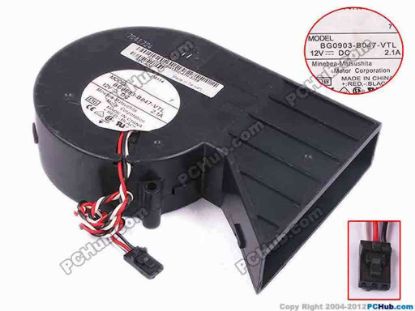 80601 NMB-MAT / Minebea BG0903-B047-VTL Server - Blower Fan D6, bw137x90x33, w230x3x3, 12V 2.1A NMB-MAT / Minebea BG0903-B047-VTL Server - Blower Fan 