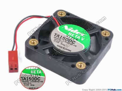 80694 Nidec C33842-16 Server - Square Fan sq42x42x10, w45x2x2, 12V 0.09A Nidec C33842-16 Server - Square Fan 