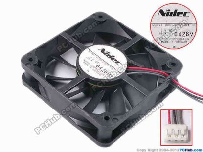 80822 Nidec D06R-07SS1 Server - Square Fan 02A, sq60x60x15, w40x3x3, 7V 0.05A Nidec D06R-07SS1 Server - Square Fan 