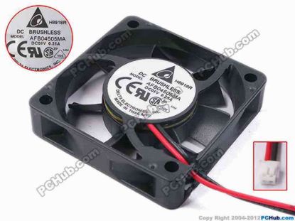 80967 Delta Electronics AFB04505MA Server - Square Fan sq45x45x10, w115x2x2, 5V 0.25A Delta Electronics AFB04505MA Server - Square Fan 