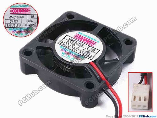 81058 AVC BA07620B12H Server - Blower Fan V005, w80x4x4, 12V 0.57A AVC BA07620B12H Server - Blower Fan