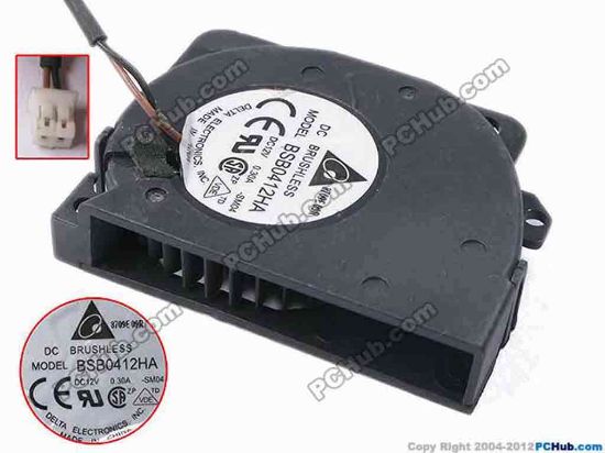 81118 Delta Electronics BSB0412HA Server - Blower Fan -SM04, bw52x40x10, w205x2x2, 12V 0.3A Delta Electronics BSB0412HA Server - Blower Fan 