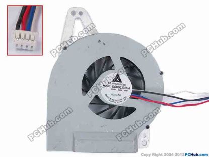 81148 Delta Electronics KSB06305HA Cooling Fan  -SM01, w100x4x4, 5V 0.50A, Bare fan Delta Electronics KSB06305HA Cooling Fan  