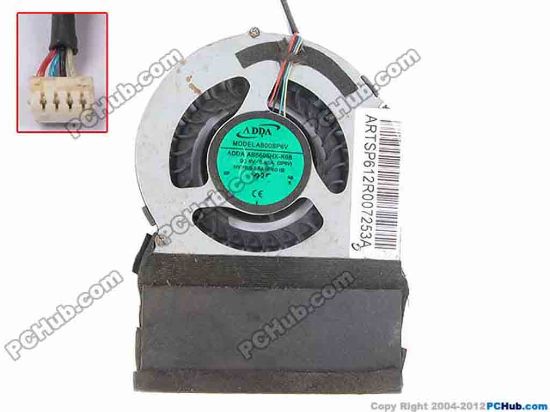 81149 ADDA AB5605HX-K0B Cooling Fan  SP6V, w70x4x4, 5V 0.40A, Bare fan ADDA AB5605HX-K0B Cooling Fan  