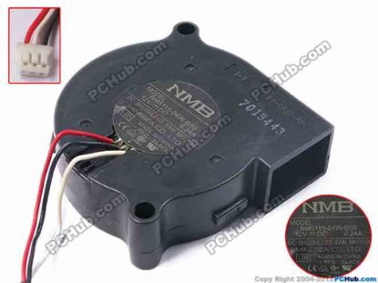 81162 NMB-MAT / Minebea BM5115-04W-B59 Server - Blower Fan L05, bw52x52x15, w150x3x3, 12V 0.24A NMB-MAT / Minebea BM5115-04W-B59 Server - Blower Fan 
