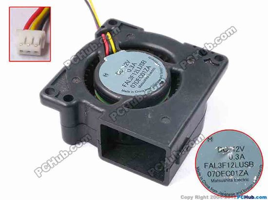 81192 Panasonic FAL3F12LUSB Server - Blower Fan bw50x50x20, w120x3x3, 12V 0.3A Panasonic FAL3F12LUSB Server - Blower Fan 