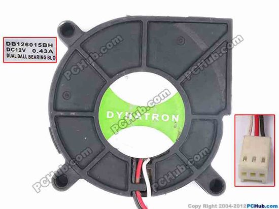 81226 TOP MOTOR DB126015BH Server - Blower Fan bw60x60x15, w205x3x3, 12V 0.43A TOP MOTOR DB126015BH Server - Blower Fan 