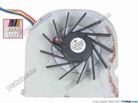 81265 Panasonic UDQF2ZH05DAS Cooling Fan  w45x4x4, 5V 0.26A, Bare fan Panasonic UDQF2ZH05DAS Cooling Fan  