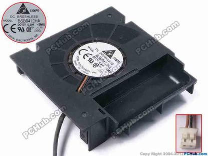 81296 Delta Electronics BSB0412HA Server - Blower Fan -SM05, bw65x64x16, w175x2x2, 12V 0.3A Delta Electronics BSB0412HA Server - Blower Fan