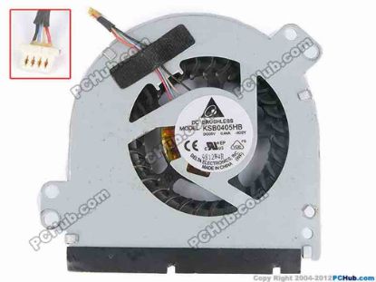 81302 Delta Electronics KSB0505HB Cooling Fan  -9D2Y, w10x4x4, 5V 0.44A, Bare fan Delta Electronics KSB0505HB Cooling Fan  
