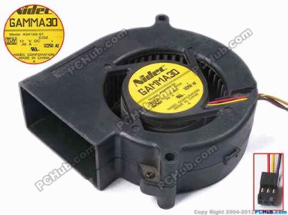 81403 Nidec A34123-57 Server - Blower Fan CIS2, bw97x95x33, w255x3x3, 12V 0.46A Nidec A34123-57 Server - Blower Fan 