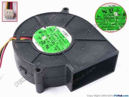 81436 Japan Servo FBDC24P4S-702 Server - Blower Fan bw95x95x33, w50x3x3, 24V 0.36A 8.5W Japan Servo FBDC24P4S-702 Server - Blower Fan 