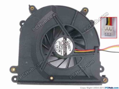 81524 ADDA AB8505HB-VB3 Cooling Fan  SCW1, w150x3x3, 5V 0.40A, Bare fan ADDA AB8505HB-VB3 Cooling Fan  