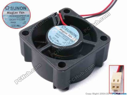 81728 SUNON KDE0504PKV1-A Server - Square Fan MS.S.B664, sq40x40x20, w210x2x2, 5V 0.8W SUNON KDE0504PKV1-A Server - Square Fan 