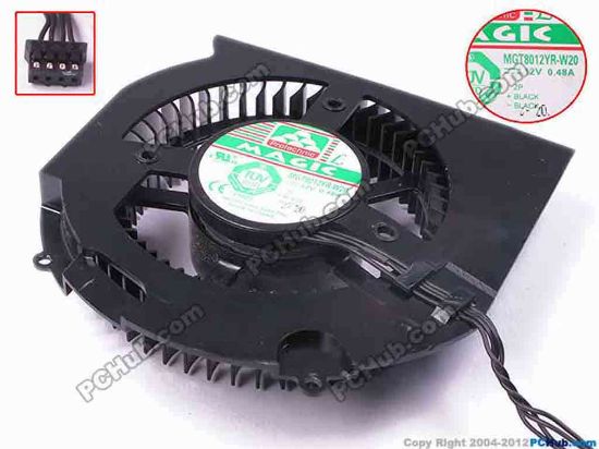 81775 Protechnic Magic MGT8012YR-W20 Server - Round Fan dia80x80x20, w45x4x4, 12V 0.48A Protechnic Magic MGT8012YR-W20 Server - Round Fan 