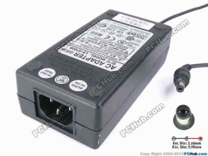 81951 Other Brands Lien Electronics AC Adapter 5V-12V 12V 4.0A, Tip-B, IEC Other Brands Lien Electronics AC Adapter 5V-12V AC Adapter Model: LE-9702B<br />
<br />
AC Input: 100-240V~ 1.5A 50-60Hz <br />
DC Output: 
12V 4.0A 48W<br />
Connecter size: Int. Diameter:  2.10mm    
<br />
                        Ext. Diameter:  5.50mm<br />
                        
Length          : 10.00mm<br />
<br />
Dimensions: 106 x 65 x 31 mm

<p>*Please do not mix up with another adapter with the same model 
number but different connector size, please check carefully the connector's 
measurement of your adapter.<br />
</p>
<div>
<p>**Please take note, 3-wire (IEC C13) AC <a shape="rect" href="http://www.pchub.com/uph/category/356-0-0-1-2/Laptop-Spare-Part.html"><font color="#810081">power cord</font></a> not included.</p></div>