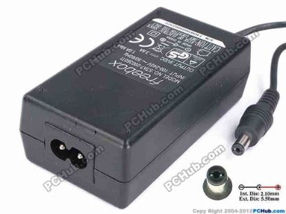 81956 Other Brands Freebox AC Adapter 5V-12V 9VDC 3.6A, Tip-B, 2-power Other Brands Freebox AC Adapter 5V-12V <span class="span11" id="ctl00_ContentPlaceHolder1_ItemDesc1_lblItemDescription">AC 
Adapter Model: STA7-090360TI<br />
<br />
Input : 100-240V~ 1.0A, 50-60Hz <br />
Output : 9VDC 
3.6A 32W<br />
Connecter size: Int. Diameter:  
2.10mm    <br />
                       Ext. Diameter:  
5.50mm<br />
                       Length          : 10.00mm<br />
<div></div>
<div><br />
Dimensions:&nbsp;94 x 50 x 32 mm</div>
<div></div>
<div><br />
*Please take note, 2 wire AC <a shape="rect" href="http://www.pchub.com/uph/category/356/Power-Core.html">power cord</a> not 
included.</div></span>