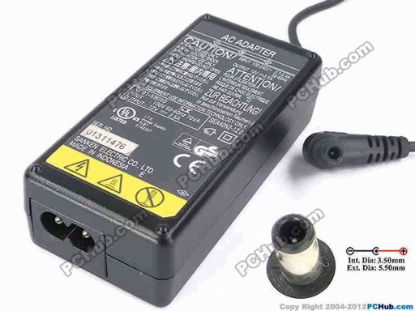 82032 SANKEN SEA40N2-12.0 AC Adapter 5V-12V 12V 2.5A, 5.5/3.5mm With Pin, 2-Prong SANKEN SEA40N2-12.0 AC Adapter 5V-12V <div>Model: SEA40N2-12.0</div>
<div><br />
</div>
<div>INPUT: 100-240V~0.7-0.4A, 50-60Hz&nbsp;</div>
<div>OUTPUT: 19V 2.5A 30W</div>
<div>Connecter size: Int. Diameter: 3.50mm&nbsp;</div>
<div>Ext. Diameter: 5.50mm</div>
<div>(Signal pin in the middle)<br />
</div>
<div><br />
</div>
<div>Dimensions: 94 X 45 X 26 mm</div>
<div><br />
</div>
<div>*Please take note, 2 wire AC power cord not included.</div>
<div><br />
</div>