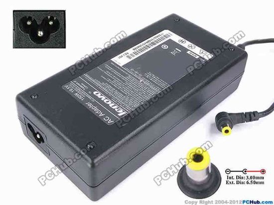 82049 Lenovo Common Item (Lenovo) AC Adapter- Laptop 19.5V 7.7A, Tip-D, 3-Prong Lenovo Common Item (Lenovo) AC Adapter- Laptop <div>Model: PA-1151-11VA</div>
<div><br />
</div>
<div>INPUT: 100-240V~2.0A, 50-60Hz&nbsp;</div>
<div>OUTPUT: 19.5V 7.7A 150W</div>
<div>Connecter size: Int. Diameter: 3.0mm&nbsp;</div>
<div>Ext. Diameter: 6.50mm</div>
<div><br />
</div>
<div><br />
</div>
<div>Dimensions: 160 X 80 X 40 mm</div>
<div><br />
</div>
<div>*Please take note, 3 wire AC power cord not included.</div>
<div><br />
</div>